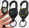 HUPLA Retractable Keychain with Carabiner | Pull-Out Key Holder with Retractable Wire & Key Ring – 1 Pc