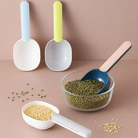 HUPLA Multipurpose Plastic Scoop with Long Handle | Lightweight Measuring & Serving Scoop for Rice, Flour, Grains, Pet Food & Household Use | 1 Pc