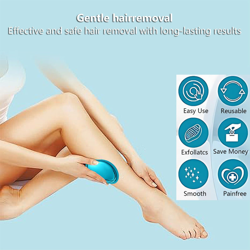 Manual Hair Remover for Women – Gentle Body Hair Removal & Exfoliating Tool, Reusable Skin Smoothing Hair Eraser