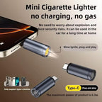 USB-C Instant Heat Cigarette Lighter with Keychain – Phone Powered Flameless Heating Lighter, No Gas, No Refill | 1 Pc