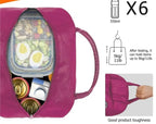 Compact Multi-Purpose Cosmetic & Lunch Bag for Women – Zipper Storage Organizer with Carry Handles