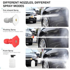 HUPLA Cordless Car Pressure Washer | Rechargeable Portable Water Spray Gun with Extension Rod for Car, Bike & Home Cleaning