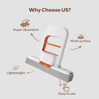 HUPLA Foldable Water Absorbing Cleaning Wiper | Multipurpose Sponge Squeegee for Kitchen, Bathroom & Glass