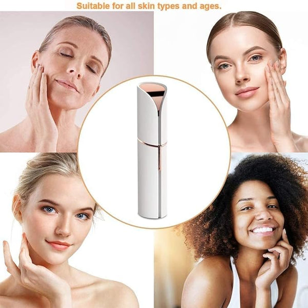 Flawless Precision Facial Hair Remover – Portable Lipstick Design for Women