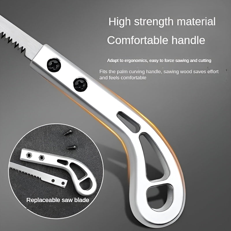 HUPLA 9-Inch Portable Hand Pruning Saw | Manual Wood & Branch Cutting Saw for Gardening & Outdoor Use