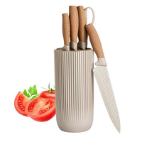 Kitchen Knife 5 IN 1 & Cutlery Holder Stand – Multipurpose Countertop Organizer