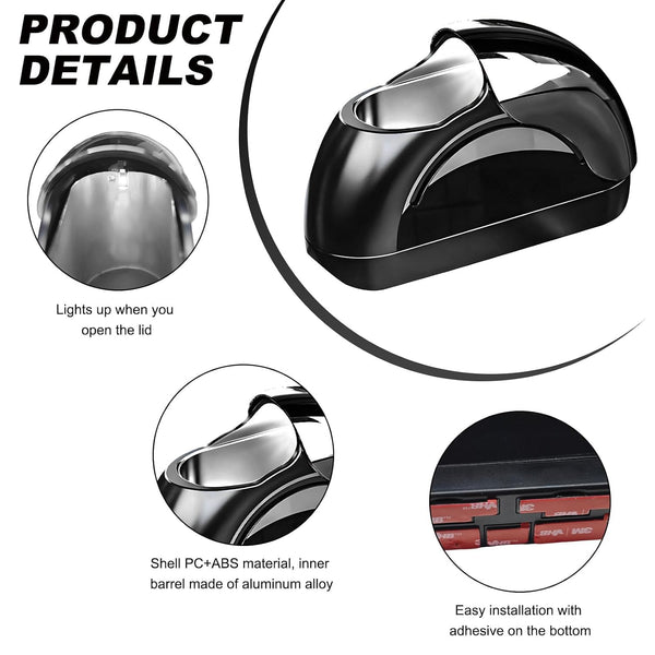 HUPLA Car Mini Ashtray – Portable Cup-Style Ashtray for Car Interior