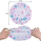 Reusable Shower Cap for Women – Waterproof Elastic Hair Cover for Shower, Cooking, Cleaning, Spa & Makeup