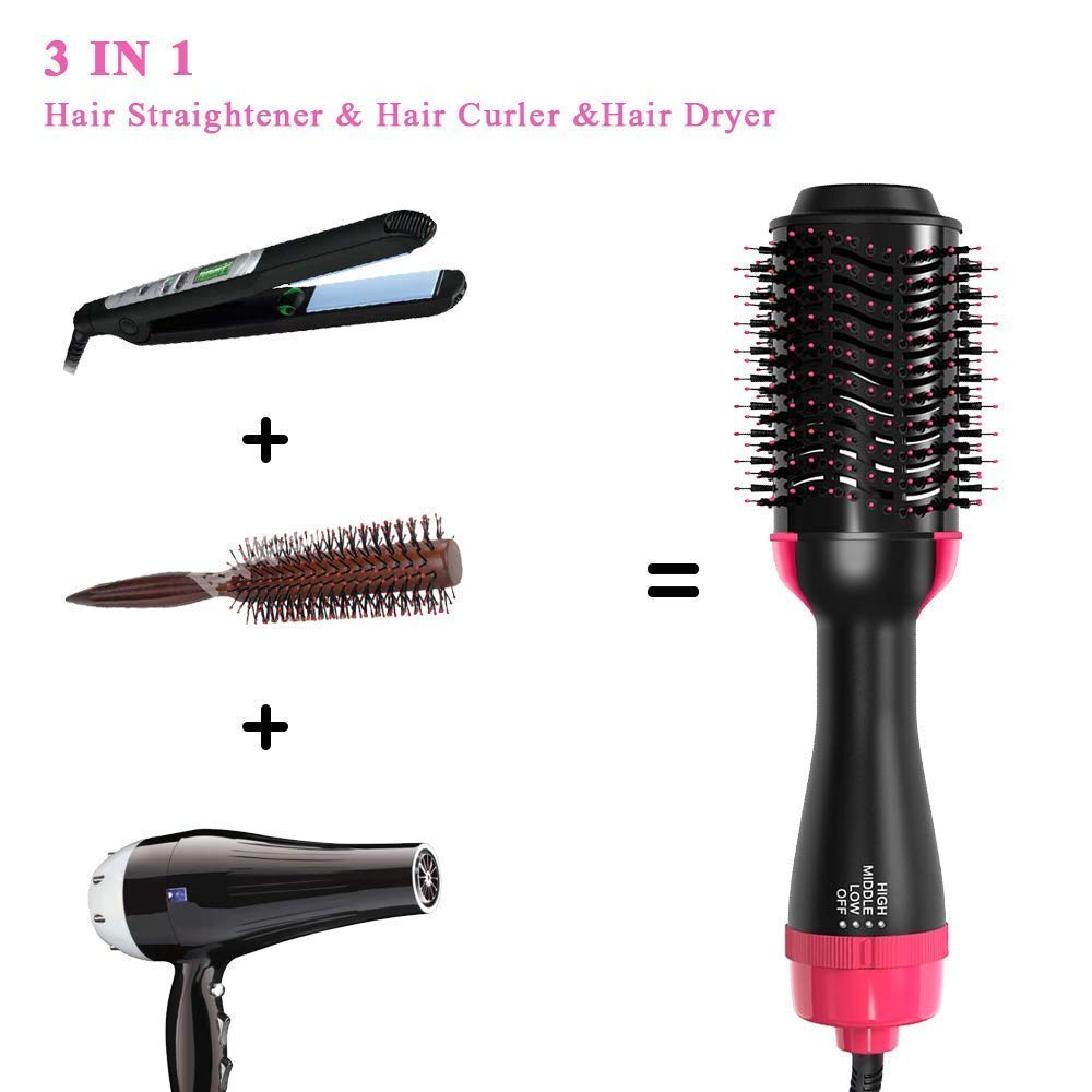One Step Hot Air Brush | Hair Dryer & Volumizer Styling Brush One Step Hot Air Brush Hair Dryer & Volumizer | 2-in-1 Hair Styling Brush