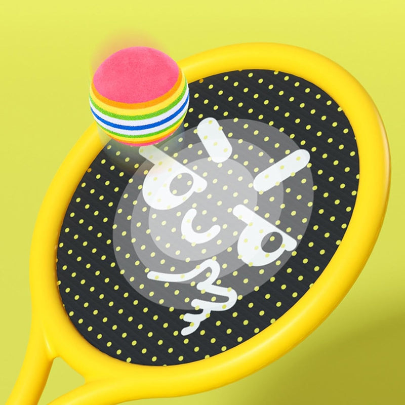 HUPLA Kids Paddle Ball Racket Set with 2 Rackets & 2 Balls | Lightweight Outdoor & Indoor Catch Ball Game | Fun Sports Activity Toy for Children – 4 Pcs Set