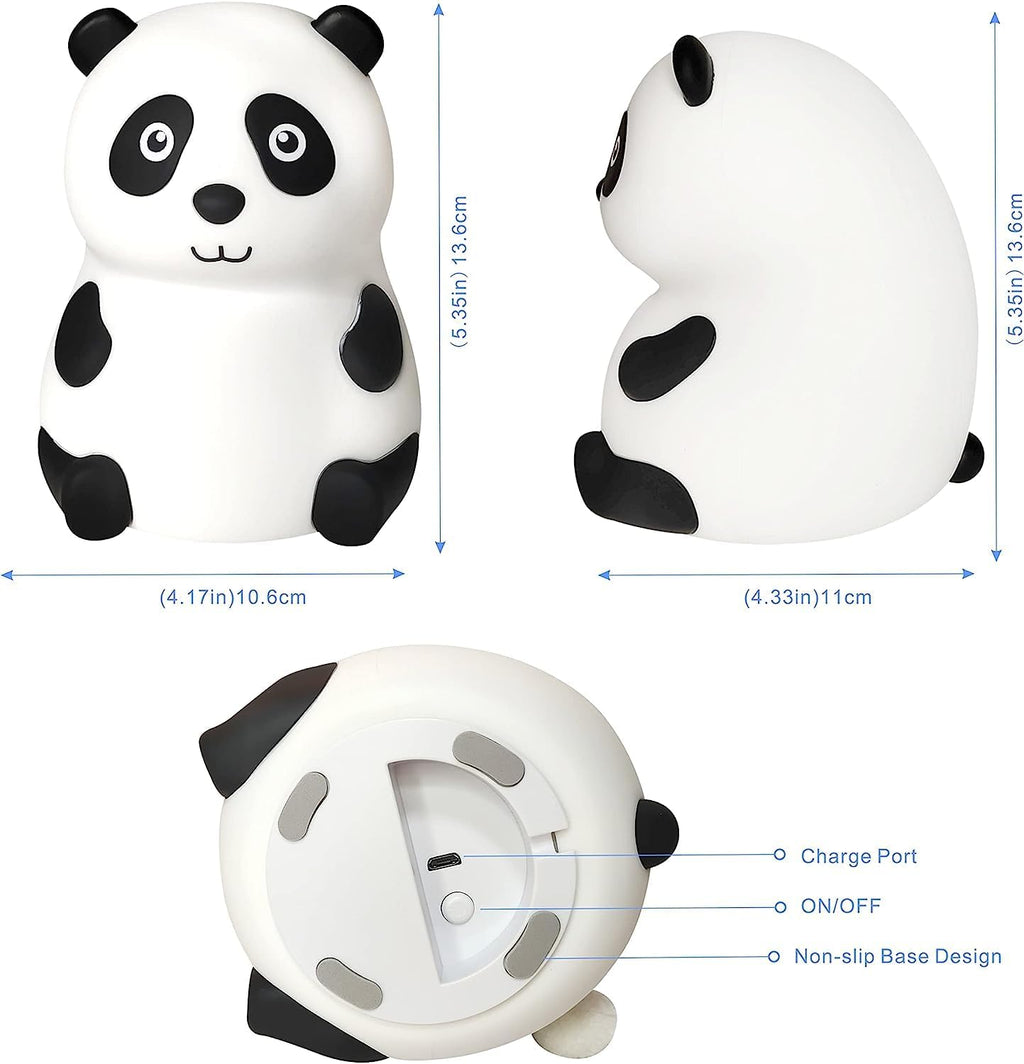 HUPLA Cute Panda LED Night Lamp | Soft Warm Bedside Night Light for Kids Room, Bedroom & Nursery
