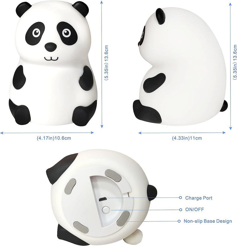 HUPLA Cute Panda LED Night Lamp | Soft Warm Bedside Night Light for Kids Room, Bedroom & Nursery