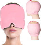 Cooling Headache Relief Cap – Stretchable Reusable Cold Therapy Head Wrap for Relaxation, Rest & Eye Comfort