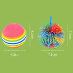 HUPLA Kids Paddle Ball Racket Set with 2 Rackets & 2 Balls | Lightweight Outdoor & Indoor Catch Ball Game | Fun Sports Activity Toy for Children – 4 Pcs Set