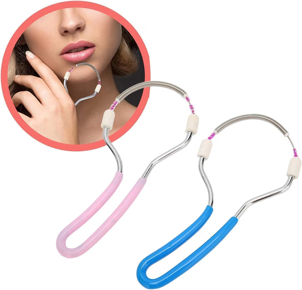 Portable Spring Facial Hair Remover for Women – Manual Face Hair Removal Tool for Upper Lip, Chin & Cheeks Portable Spring Facial Hair Remover for Women | HUPLA