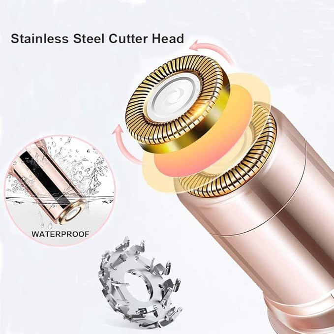 Flawless Precision Facial Hair Remover – Portable Lipstick Design for Women