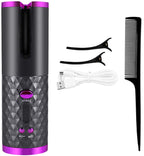 Automatic Hair Curler | LCD Ceramic Auto Curling Iron with Adjustable Temperature Automatic Hair Curler with LCD Display | Ceramic One-Touch Curling Iron