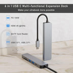 7-in-1 USB-C Hub | 4K HDMI | 100W PD Charging | 2 x USB 3.0 | SD/TF Card Reader | Aluminum Multiport Dock for Laptop, MacBook, Tablet & Mobile