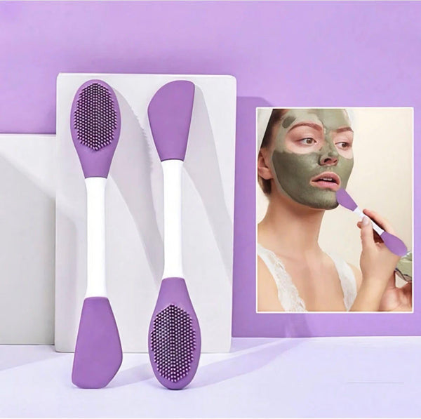 2-in-1 Scalp Massage & Hair Brush – Soft Silicone Scalp Scrubber with Ergonomic Handle for Hair Care & Shampooing