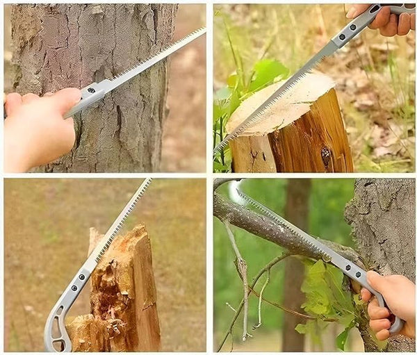 HUPLA 9-Inch Portable Hand Pruning Saw | Manual Wood & Branch Cutting Saw for Gardening & Outdoor Use