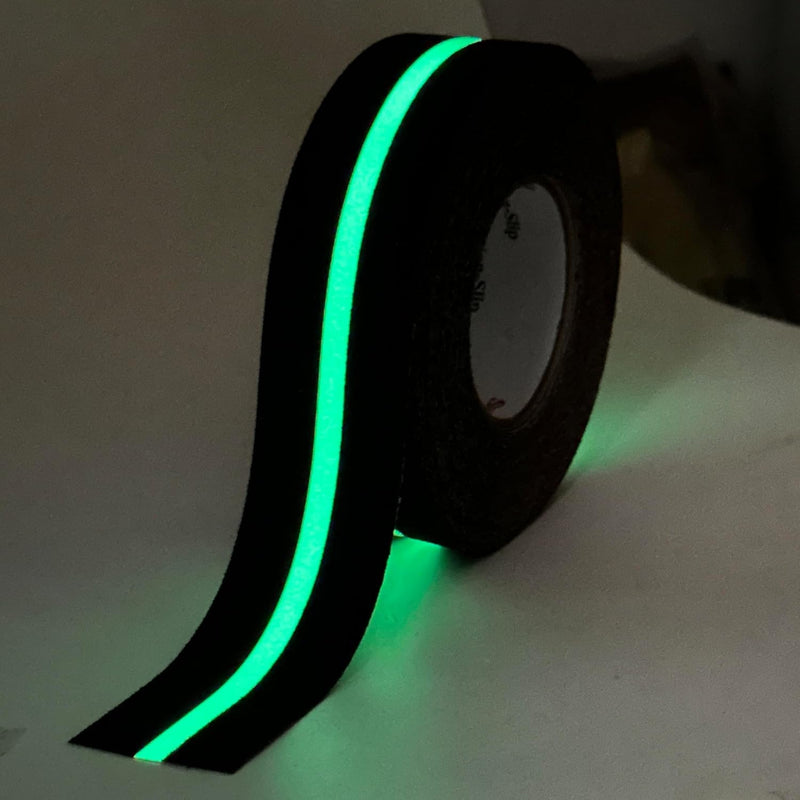 HUPLA Anti-Skid Glow in The Dark Safety Tape | Self-Adhesive Non-Slip Grip Tape for Stairs, Floors & Ramps