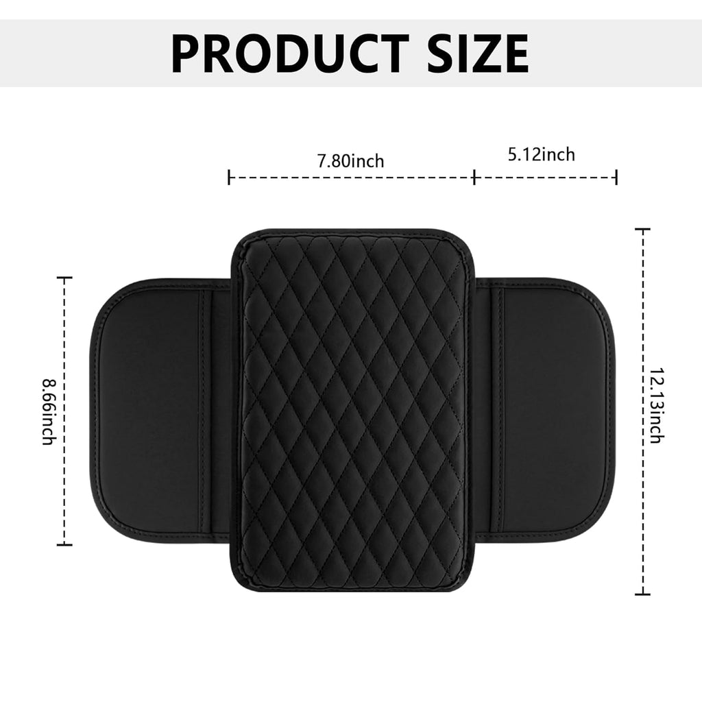 Car Seat Gap Organizer with Cushion Cover – PU Leather Car Storage Box