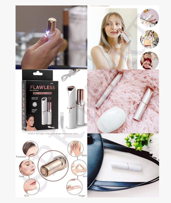 Portable Facial Hair Remover for Women | Painless Electric Face Hair Trimmer | Rechargeable Eyebrow & Upper Lip Hair Remover