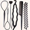 6-Piece Hair Styling Tool Set for Women – Hair Bun Maker, Hair Loop Tool, Sectioning Tool & Styling Comb