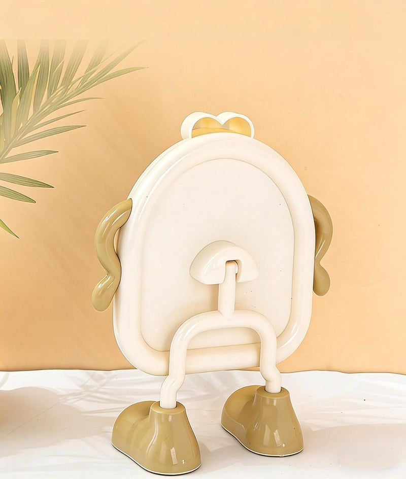Cute Cartoon Standing Table Mirror for Kids & Girls – Portable Desktop Makeup & Dressing Mirror with Fun Character Design