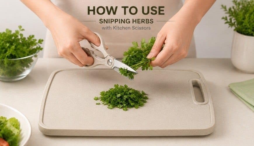 HUPLA 5-in-1 Kitchen Knife & Cutting Board Set with Scissors & Peeler | Multipurpose Cooking Tool Kit with Stainless Steel Knife, Cleaver, Kitchen Scissors, Peeler & Storage Board