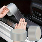 HUPLA Car Door Sill Protector – Carbon Fibre Style Anti-Scratch Guard Strip