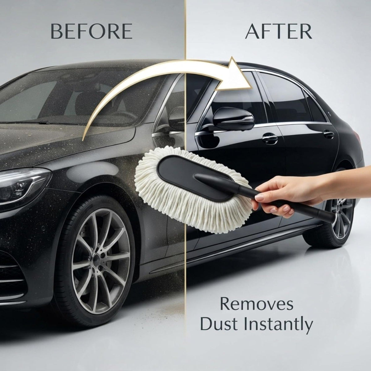 Long Handle Car Cleaning Brush – 67cm Soft Microfiber Wash Mop for Car, SUV, Bike & Vehicle Cleaning