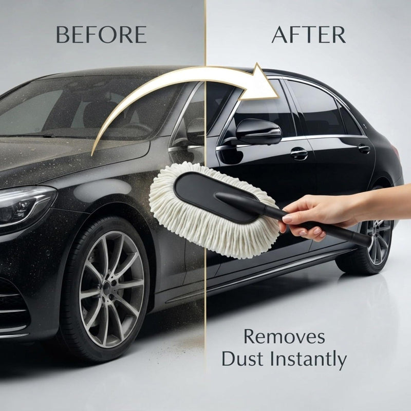 Long Handle Car Cleaning Brush – 67cm Soft Microfiber Wash Mop for Car, SUV, Bike & Vehicle Cleaning