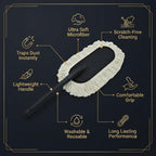 Long Handle Car Cleaning Brush – 67cm Soft Microfiber Wash Mop for Car, SUV, Bike & Vehicle Cleaning