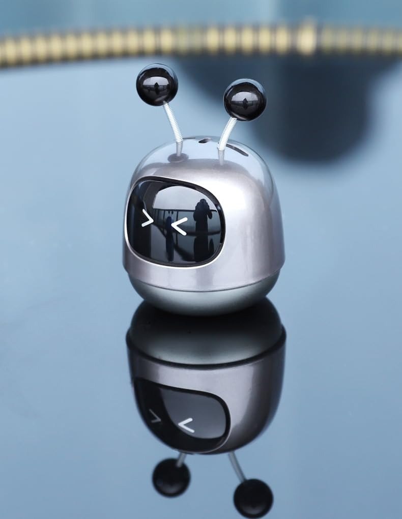 HUPLA Mini Robot Car Air Freshener | Cute Robot Dashboard Fragrance | Compact Car Perfume & Odour Eliminator | Stylish Interior Decor