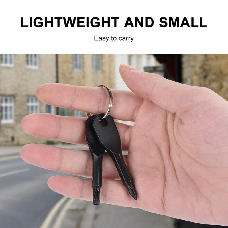 Mini Keychain Screwdriver Set with Flat & Phillips Heads – Portable Pocket Repair Tool | 1 Pc