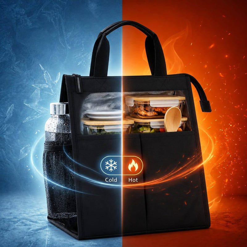 Multi-Purpose Utility Tote Bag with Multiple Pockets & Bottle Holder – Travel, Shopping & Daily Organizer Bag