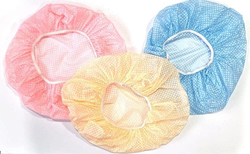 Reusable Shower Cap for Women – Waterproof Elastic Hair Cover for Shower, Cooking, Cleaning, Spa & Makeup
