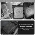 Car Seat Gap Organizer with Cushion Cover – PU Leather Car Storage Box
