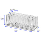 Makeup Brush Holder Organizer – Clear Acrylic Cosmetic Brush Storage Stand for Vanity, Dressing Table & Beauty Essentials