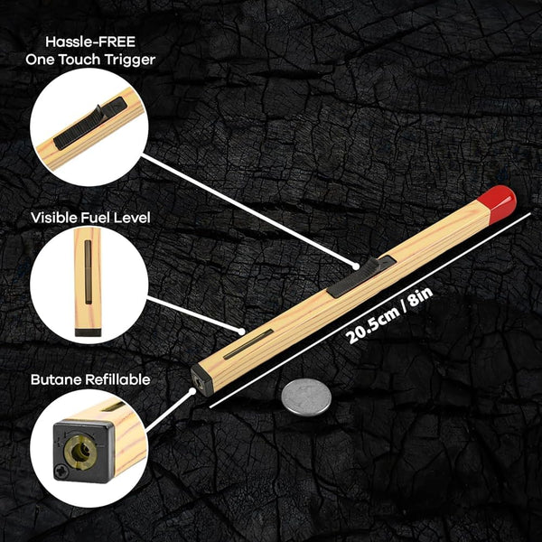 Rechargeable USB Electric Arc Lighter for Gas Stove, Candle, BBQ & Kitchen Use Rechargeable USB Electric Arc Lighter for Gas Stove | Flameless Plasma Lighter