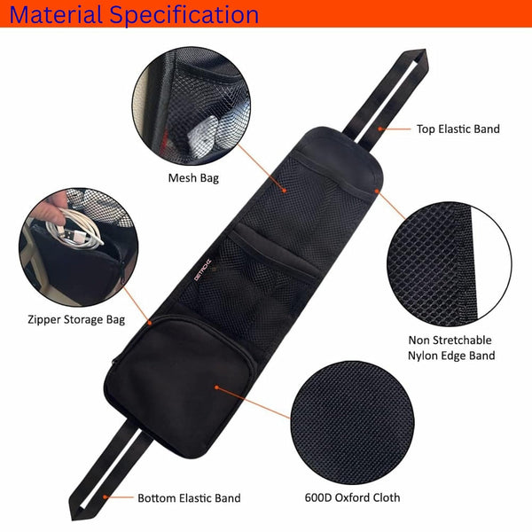 HUPLA Car Seat Back Organizer – Multi-Pocket Storage Organizer for Car
