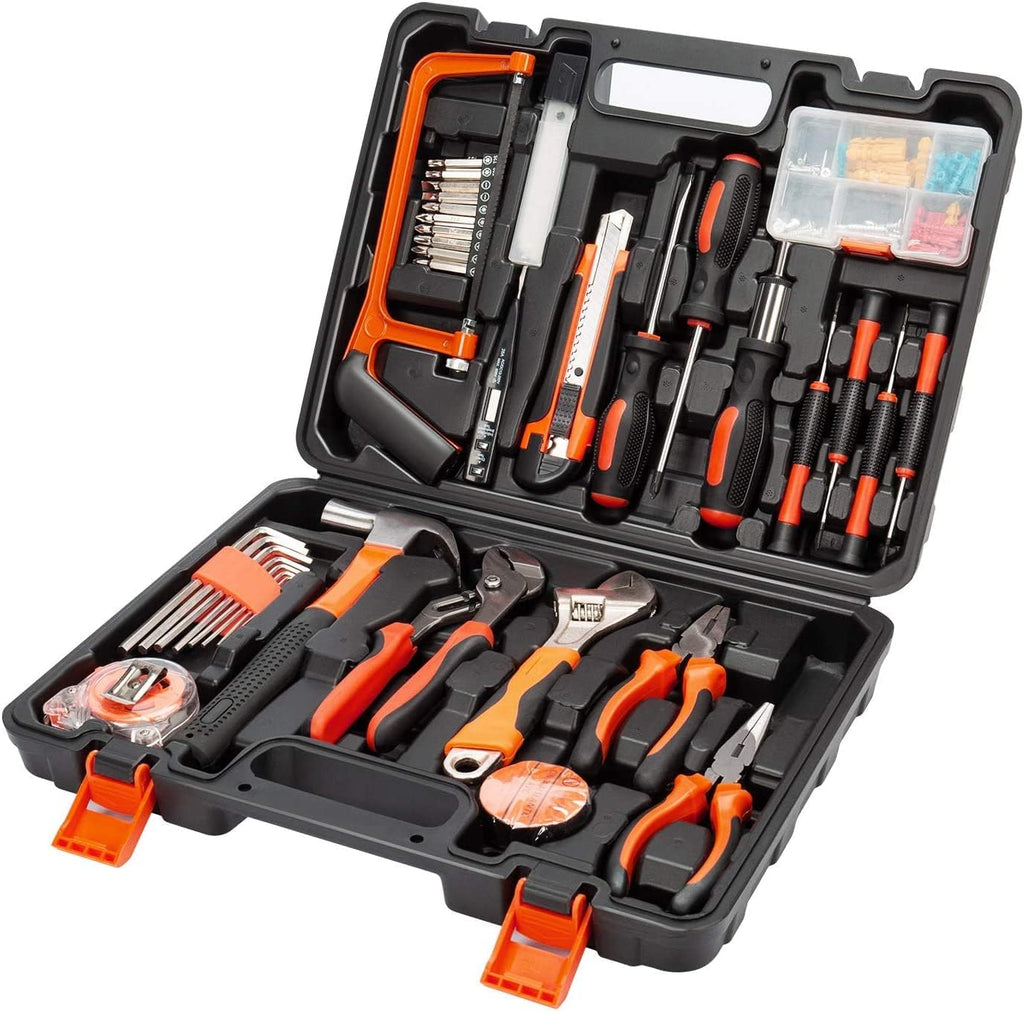 HUPLA Multi-Purpose Home 100 PCS Tool Kit Set – Complete Repair Tool Box with Case