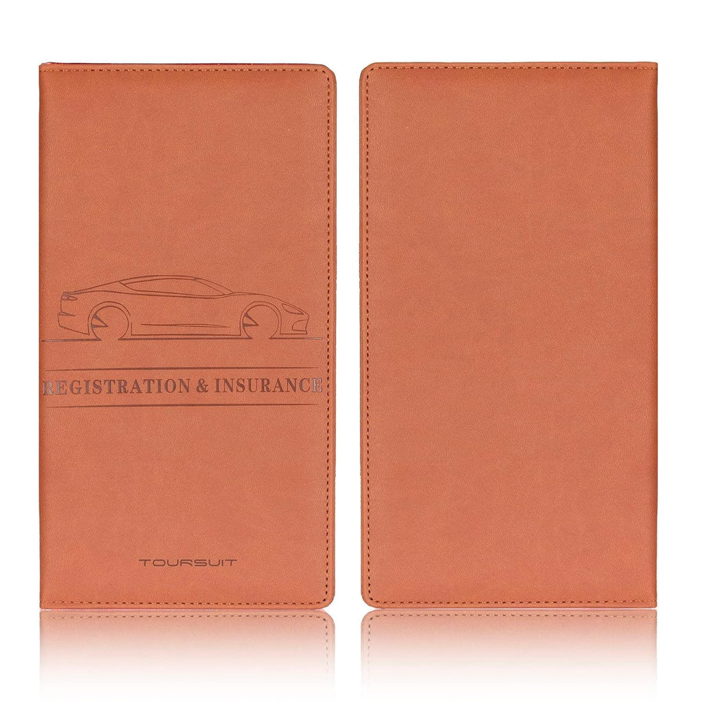 Car Document Holder & Organizer – PU Leather Vehicle Registration, Insurance & License Wallet with Multiple Card Slots