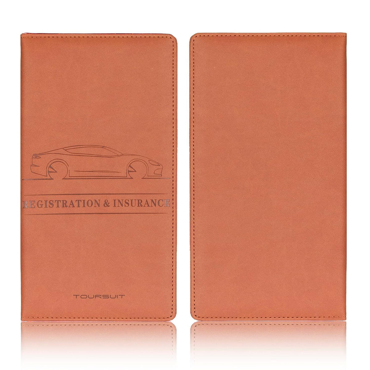 Car Document Holder & Organizer – PU Leather Vehicle Registration, Insurance & License Wallet with Multiple Card Slots
