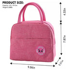 Compact Multi-Purpose Cosmetic & Lunch Bag for Women – Zipper Storage Organizer with Carry Handles