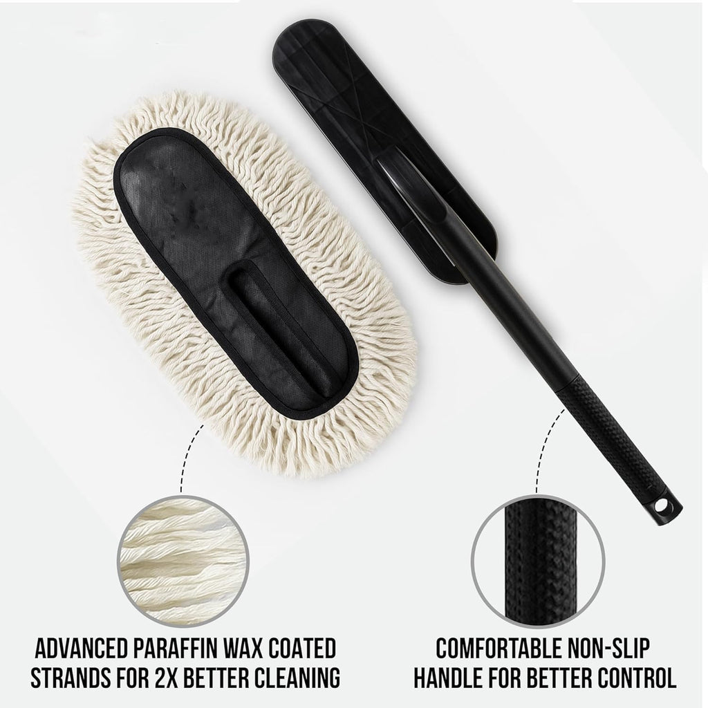 Long Handle Car Cleaning Brush – 67cm Soft Microfiber Wash Mop for Car, SUV, Bike & Vehicle Cleaning