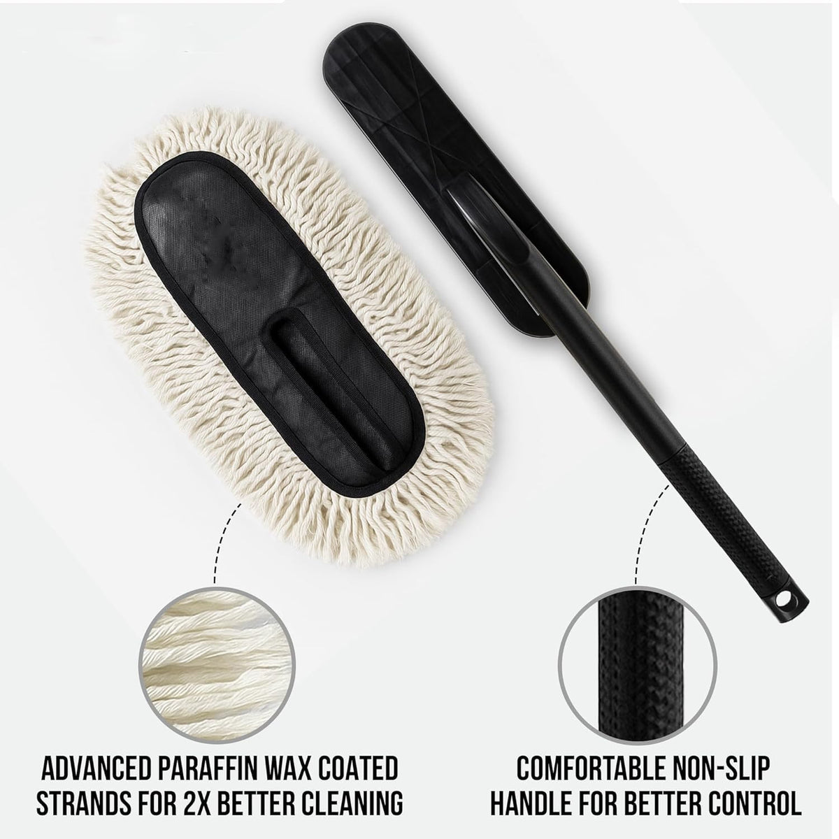 Long Handle Car Cleaning Brush – 67cm Soft Microfiber Wash Mop for Car, SUV, Bike & Vehicle Cleaning