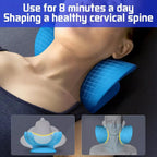 Cervical Neck Stretcher & Support Pillow – Ergonomic Neck Relaxation Device for Home Use