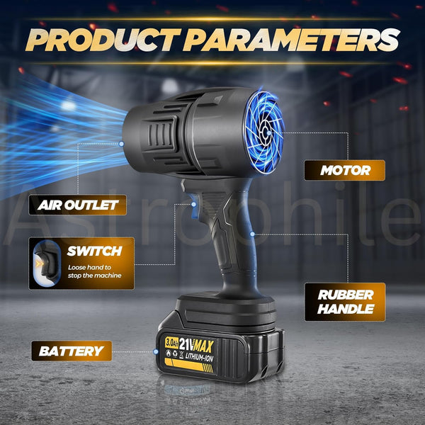 Cordless Electric Air Blower Rechargeable High-Speed Dust Cleaner for Car, Computer & Home Cordless Electric Air Blower – High-Speed Rechargeable Handheld Dust Blower